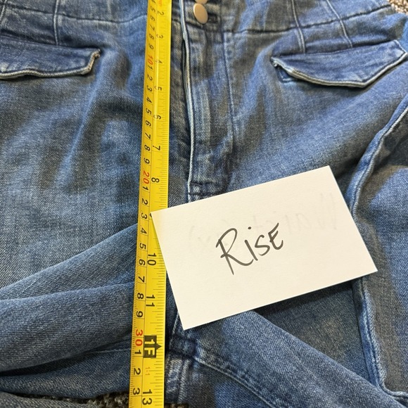 Maeve Anthropologie BOMBSHELL JEANS Women 31 Slim Straight High‎ Rise Blue 32054 - Picture 6 of 13